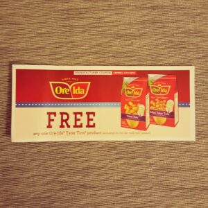 Ore-Ida Tater Tots Free Coupon
